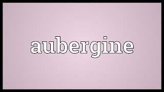 Aubergine Meaning [upl. by Lydia]