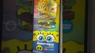 Krabby Patty Meal trending food review snacks snackfood spongebob wendys krabbypatty asmr [upl. by Haven310]