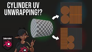 How to UV Unwrap a Cylinder in Blender for Beginners [upl. by Aidekal]