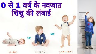 0 से 1 वर्ष के नवजात शिशु की लंबाई 01 sal ke baby ki age according hight  baby growth chart [upl. by Neret]