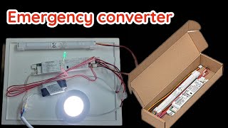 How to connect emergency light Tridonic EM converterLED BASIC 202A MHLiFePO4 50V [upl. by Airdnahs]