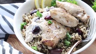 How To Make Greek Chicken Thighs [upl. by Sudnac6]