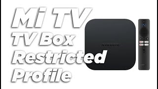 Mi TV Fix Unlock restricted profile [upl. by Naig]