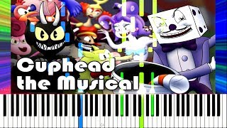 Cuphead the Musical feat Markiplier NWTB amp More  Random Encounters Synthesia Piano Tutorial [upl. by Llednek378]