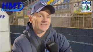 NCAFC TV  PostMatch Reaction City 3 Ballinamallard United 2 [upl. by Klemens]