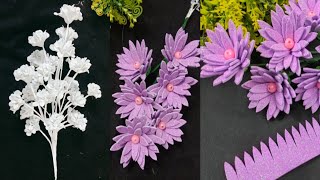 4 DIY Foamiran Flowers  Easy to make Foam Flowers [upl. by Atram713]