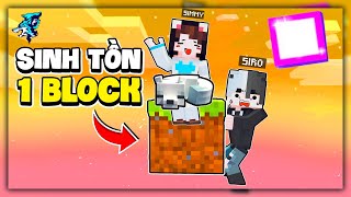 Minecraft nhưng Sinh Tồn 1 Block Siro Và Mèo Simmy Triệu Hồi Thành Công Cáo Tuyết Siêu Đáng Yêu [upl. by Thorwald]