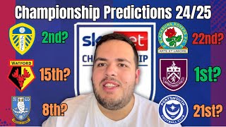 My Championship Predictions 2425 [upl. by Orland]