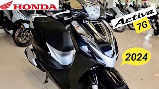 Honda Activa 7G Black New 2024 Model Launched in india  Price  Features  Activa new 2024 Model [upl. by Neal]