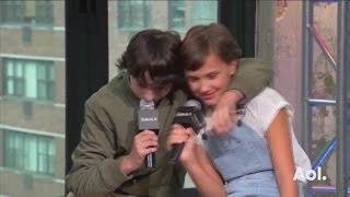 Stranger Things Cast Interview  AOL Build [upl. by Ecinad1]