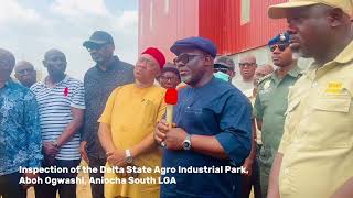 Inspection of The Delta State Agro Industrial Park Aniocha South LGA [upl. by Naesar]