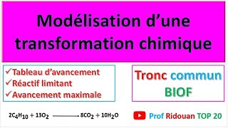 من اهم الدروس في الجدع المشترك modélisation dune transformation chimique [upl. by Selinski998]