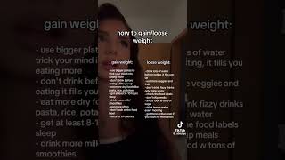 how to loosegain weight  not my vid [upl. by Tnilc734]