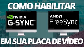 Como habilitar o FreeSyncGSync em sua placa de vídeo AMDNvidia [upl. by Loralie]