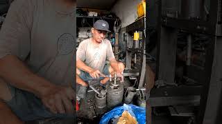 Fastest Mechanical Technique to Install Crankshaft Rods ‼️ MechanicTips AutomotiveShorts [upl. by Cherin]