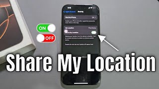 iPhone 16ProMax How to turn onoff share my location iPhone [upl. by Orat]