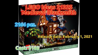 LEGO Speed Build amp Review  21325 LEGO Ideas  Medieval Blacksmith Complete Build  Review [upl. by Thin]