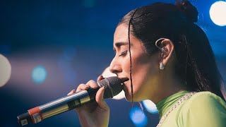 Jonita Gandhi surprise with quotNadaaniyanquot ft Akshath in YouTube Fanfest 2024 💫 [upl. by Alliuqaj121]