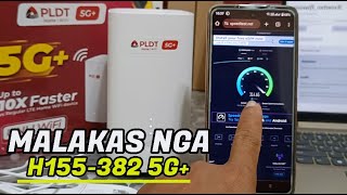 PLDT H155382 5G SULIT SA LAKAS  REVIEW  SPEED TESTING AND BAND LOCKING [upl. by Inan]