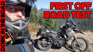 First Time Taking My 2022 Kawasaki KLR 650 Adventure Off Road [upl. by Nilesoy966]