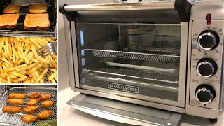 Black  Decker Air Fryer Toaster Oven FIRST USE [upl. by Gayler]