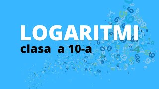 Rezolvăm Logaritmi cu explicații detaliate clasa 10pregatire BAC  Matematicamd [upl. by Jerrylee]