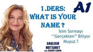 SIFIRDAN İNGİLİZCE 1DERS Common QuestionsWhat is your name [upl. by Adyan542]