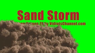 10 Free Green Screen Sand Storm Effects side view [upl. by Etan]