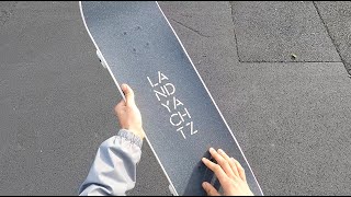 My first care package  Landyachtz board review [upl. by Aneetak]