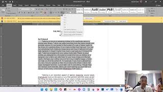 How to format Double Spaces Three 3 Single Spaces amp Justified Format in MS Word  Research [upl. by Elleinad]