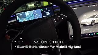 SATONIC Gear Shift Lever for Model 3 Highland  Elevate Your Style and Stand Out [upl. by Reed]