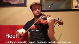 20 Different Types of Fiddle Tunes demonstration [upl. by Aimek462]