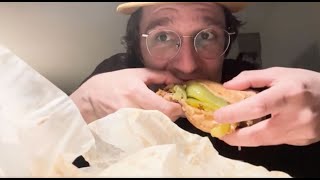 Italian Beef Sandwich Mukbang [upl. by Kcinom231]