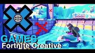 Winter X Games Snowboarding Map Remake  Hoverboard Map  Fortnite Creative [upl. by Belden565]