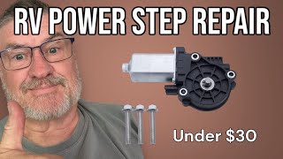 RV Power Step Repair  Kwikee Lippert Motor Replacement [upl. by Ydnarb]