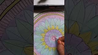 Easy way to draw ampcolor mandala art mandala for begginners shorts by disha76015 [upl. by Eldredge]