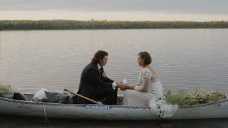 They Eloped in a Canoe  Lutsen MN Elopement  Brittnie  Chris [upl. by Chris]