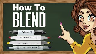 How to Blend Alcohol Markers for Beginners [upl. by Martica]