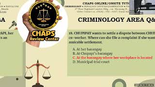 Questions and Answer sa Criminology Area bago umuwi [upl. by Akimot]