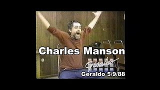 Charles Manson  interview in prison  Geraldo Rivera Show 5988 [upl. by Einnahc]