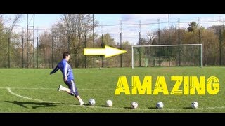 DAVID BECKHAM style  extratraining freekicks [upl. by Vigen]