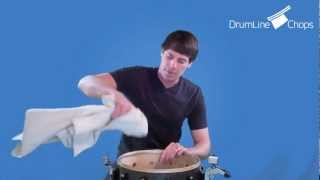 How to Change the Snare Side Drumhead of a Marching Snare Drum [upl. by Schreibman]