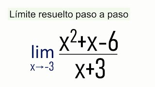 QUÉ ES UN LÍMITE DE UNA FUNCIÓN Y CÓMO CALCULARLO PASO A PASO [upl. by Lenoel]