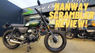 HANWAY SCRAMBLER 125 REVIEW  Best Budget Scrambler [upl. by Darci797]