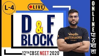 d amp f Block  L4  12th CBSE  NEET JEE  Chemistry  By Arvind Arora [upl. by Pavkovic998]