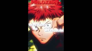 PROBLEM  Yuji Itadori edit shorts jujutsukaisen fypシ゚ [upl. by Etnohs]