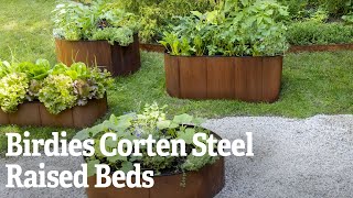 A Closer Look at the Birdies Corten Steel Raised Beds  Gardeners Supply [upl. by Merta355]