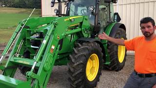 John Deere 5R Series Tractor Review 5125R [upl. by Edualcnaej]