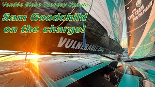 Vendée Globe Update Goodchild on the Charge is Macif Vulnerable [upl. by Garda]