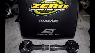 Speedplay Zero Titanium Pedals  unboxing weight and install replacing my worn Stainless pedals [upl. by Anees]